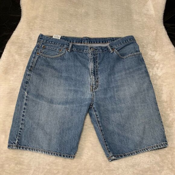 Levis 505 Mens Size 40 Denim Cotton Shorts Straight Fit - Picture 1 of 6